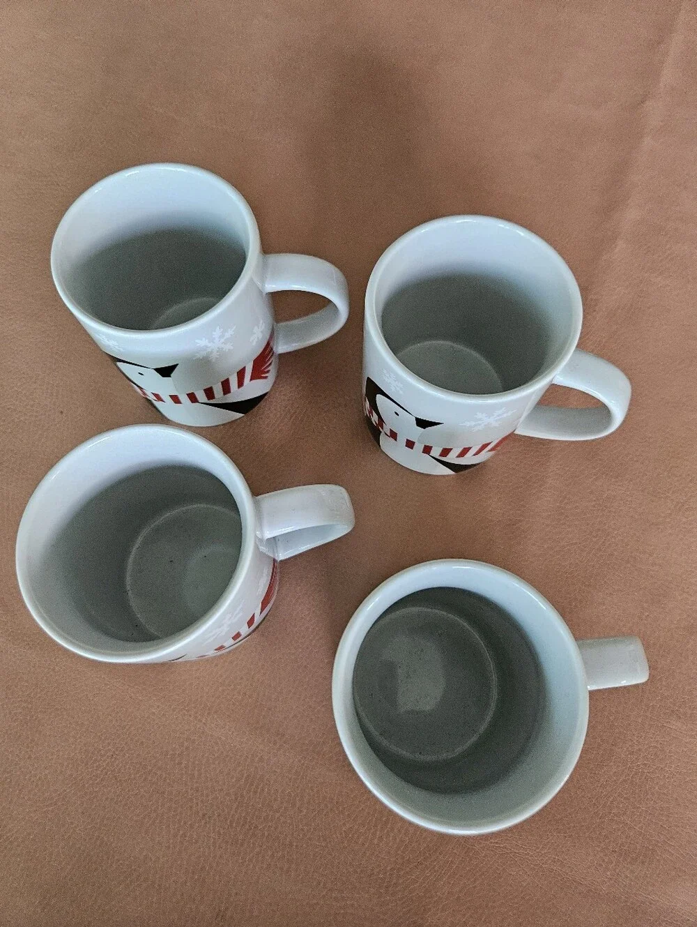 Crate&Barrel Penguin Jolly Trio Mugs